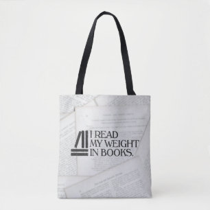 Bolsa Tote Li meu peso em livros