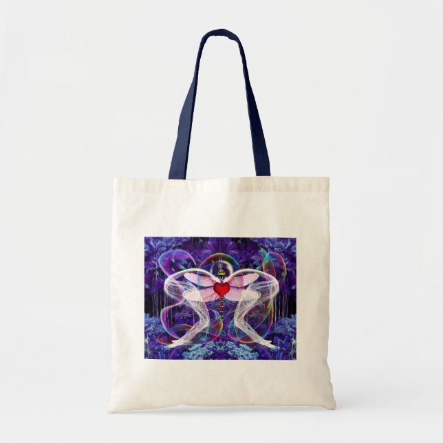 Bolsa Tote Libélula Surreal Psicodélica (Frente)