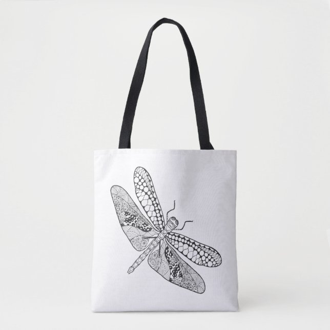 Bolsa Tote Libélula Zendoodle 2 (Frente)