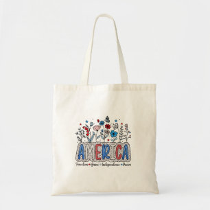 Bolsa Tote Liberdade Americana Independência Corajosa Poder 4