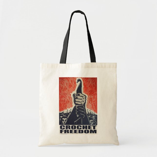 Bolsa Tote Liberdade do Crochet - saco (Frente)