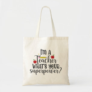 Bolsa Tote Libere Seu Superpoder: Apreciação aos Professores