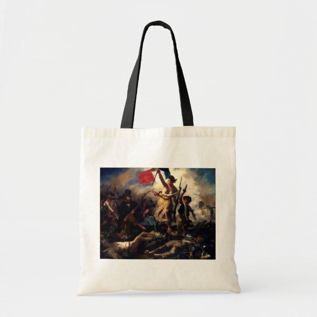 Bolsa Tote Liberty Liderando as Pessoas, Eugene Delacroix (Frente)