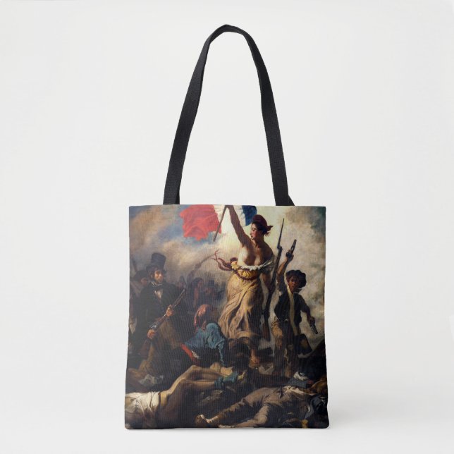 Bolsa Tote Liberty Liderando as Pessoas, Eugene Delacroix (Frente)
