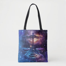 Bolsa Tote Libra Zodiac - Símbolo Watercolor Design