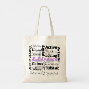 Bolsa Tote Libra Zodiac Traços de Astrologia do Horóscopo C