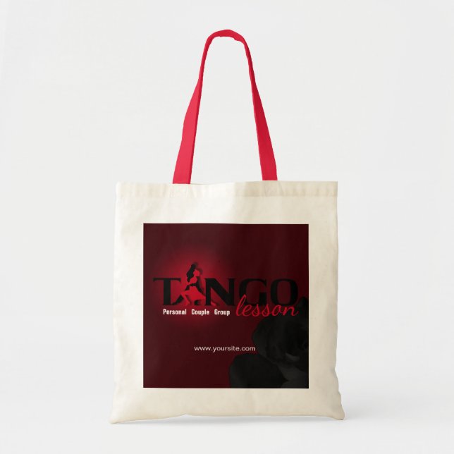 Bolsa Tote Lição de Tango - Saco impresso (Frente)