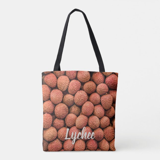 Bolsa Tote Liceu ou Litchi fruta vegan e presente vegetariano (Verso)