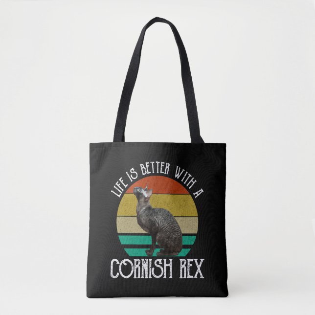 Bolsa Tote Life Is Better With A Cornish Rex (Frente)