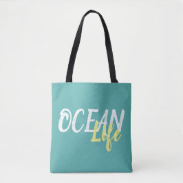 Bolsa Tote LIFE náutica bonito do OCEANO |