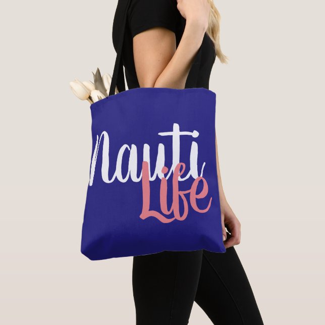 Bolsa Tote LIFE náutica, fofo | (Close Up)