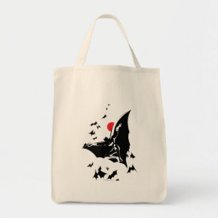 Bolsa Tote Liga da Justiça Batman na Nuvem de Bats Pop Art