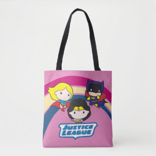 Bolsa Tote Liga da Justiça Chibi - Arco-Íris
