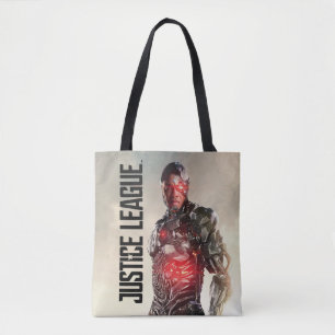 Bolsa Tote Liga da Justiça Cyborg Em Battlefield