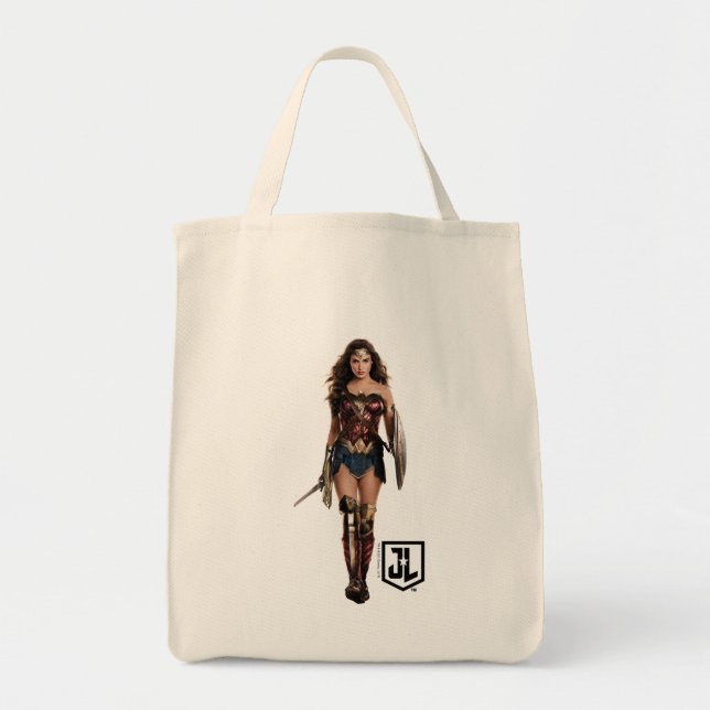 Bolsa Tote Liga da Justiça | Mulher Maravilha Em Battlefield (Frente)