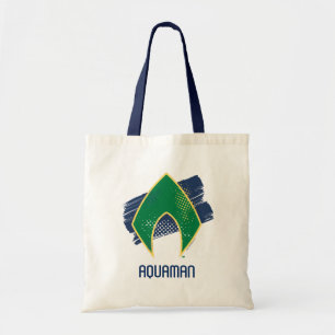 Bolsa Tote Liga da Justiça  Símbolo de Aquaman Pincel e Mei