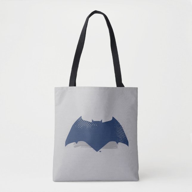 Bolsa Tote Liga da Justiça | Símbolo Pincel e Batman de Meio- (Frente)