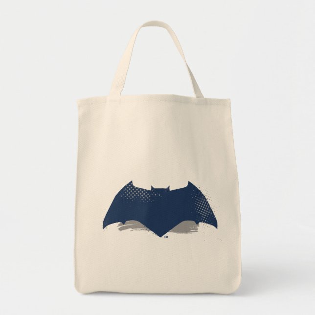 Bolsa Tote Liga da Justiça | Símbolo Pincel e Batman de Meio- (Frente)
