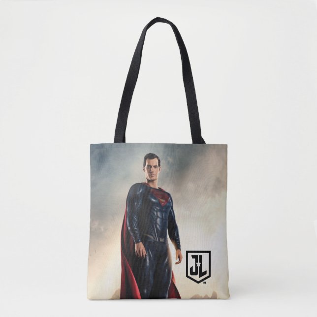 Bolsa Tote Liga da Justiça | Super-Homem No Campo De Batalha (Frente)