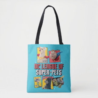 Bolsa Tote Liga DC de Painéis de Caracteres Super Pets