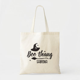 Bolsa Tote Lil Boo Thang, Malvado Chapéu de Bruxa, Broom, Hal