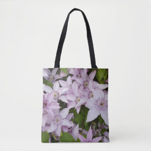 Bolsa Tote lilac, clematis, linda, flor, flor lilac,