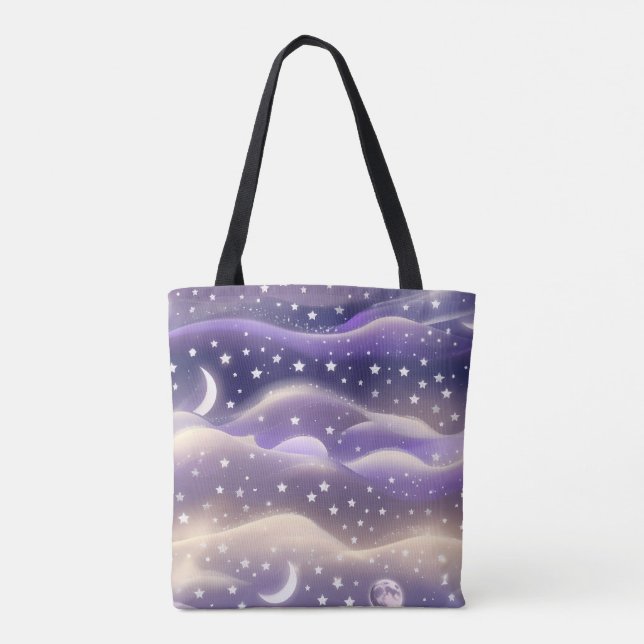 Bolsa Tote Lilac Cream Moon Gentle Aesthetic (Verso)