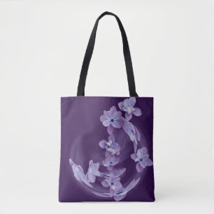 Bolsa Tote Lilac em círculo