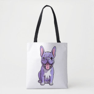 Bolsa Tote Lilac French Bulldog 2