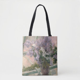 Bolsa Tote Lilacs em Window por Mary Cassatt American Painter