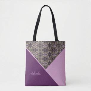 Bolsa Tote Lilás e Berinjela Chic