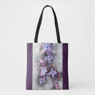 Bolsa Tote Lilás em flor