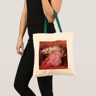 Bolsa Tote Lilases cor-de-rosa por Vincent van Gogh, Flor da