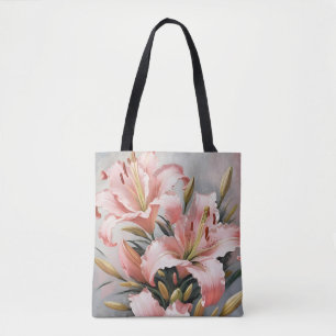 Bolsa Tote Lilases rosa vintage