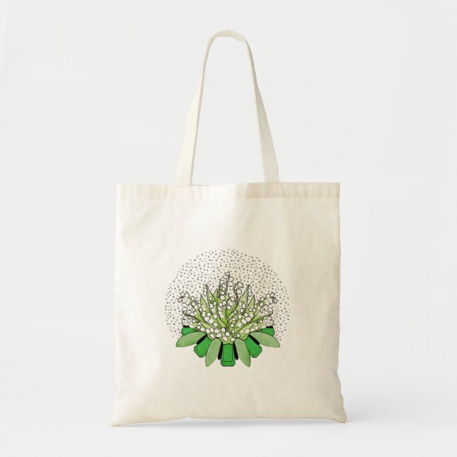 Bolsa Tote Lily of the Valley and Emerald - maio (Frente)