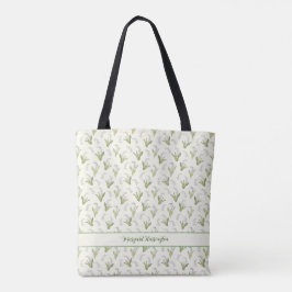 Bolsa Tote Lily Whimsical do Vale Maio Flor de Aniversário