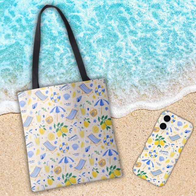Bolsa Tote Lima Marítimo de Verão Fofo  (Criador carregado)