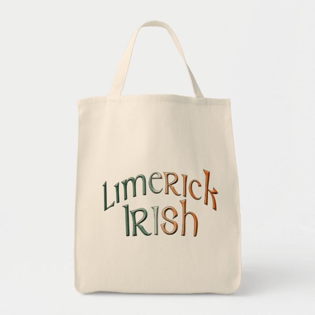 Bolsa Tote Limerick Ireland Flag Colors Bag (Frente)