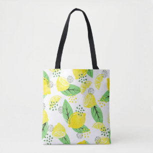 Bolsa Tote Limões de Aquarelas: Design Frutífero