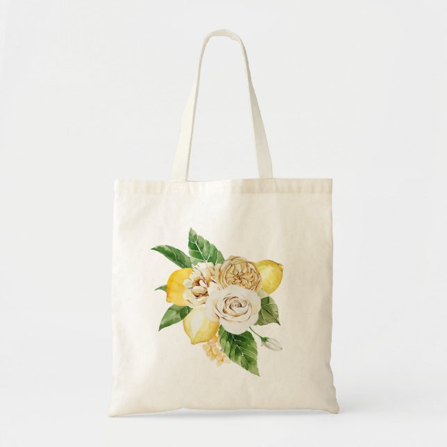 Bolsa Tote Limões e rosas (Frente)