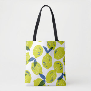 Bolsa Tote Limões suculentos: padrão perfeito de vintage.