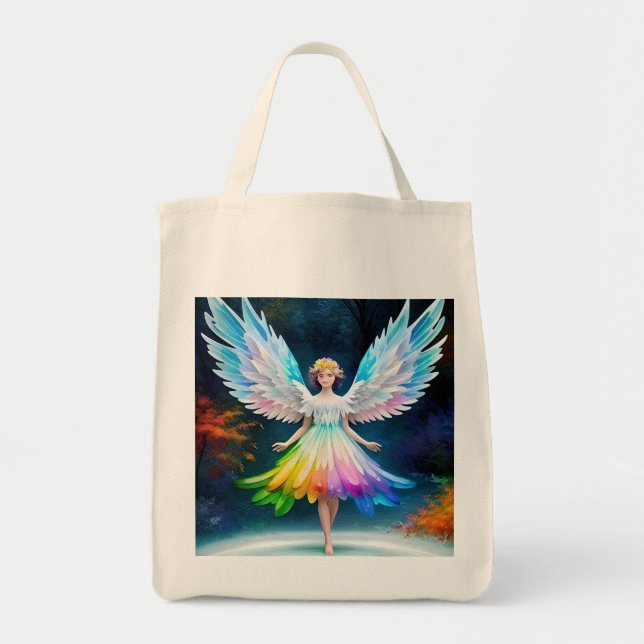 Bolsa Tote Linda Anjo Wings Art-35444 (Frente)