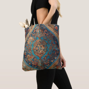 Bolsa Tote Linda Coleção de Tendências de Padrões Antigos Per