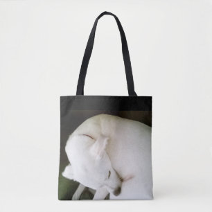 Bolsa Tote Linda e elegante Labrador Branco Polar Mix
