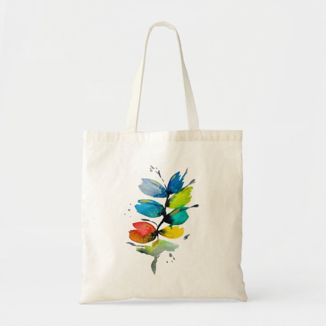 Bolsa Tote Linda flor floral a granel (Frente)