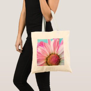 Bolsa Tote Linda Flor Rosa Fechar Foto