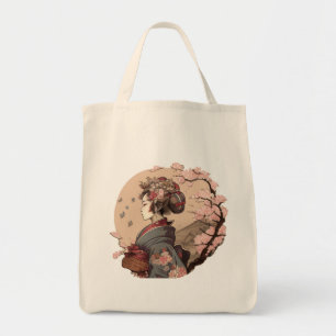 Bolsa Tote Linda Geisha Geiko Geigi Cherry Blossom Sakura