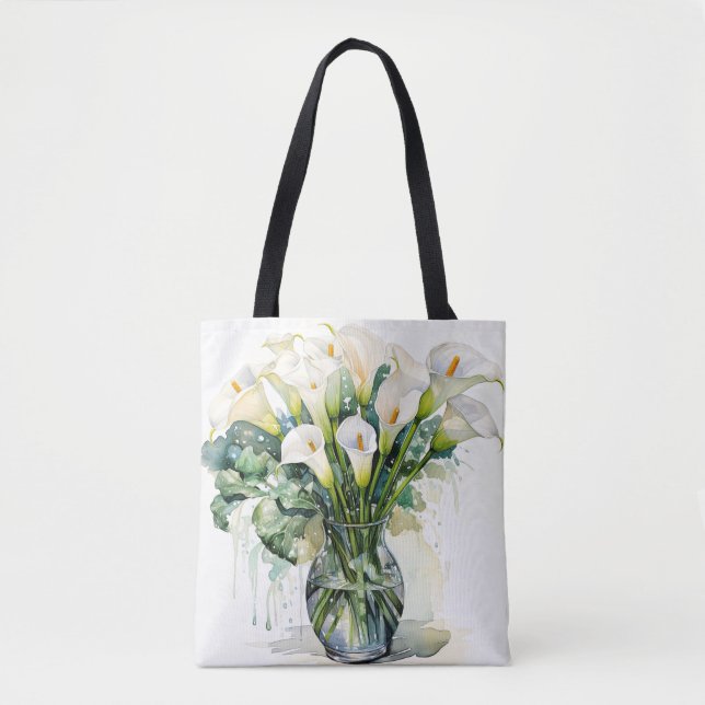 Bolsa Tote Linda Lilias Calla Picada Feita (Frente)