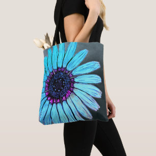 Bolsa Tote Linda mão esboçada Flor