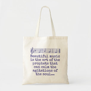 Bolsa Tote Linda Música É A Arte - Citação Musical